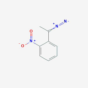 molecular formula C8H7N3O2 B1250605 Benzene, 1-(1-diazoethyl)-2-nitro- CAS No. 114119-94-7