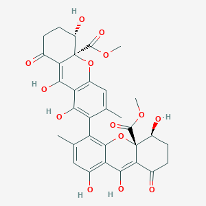 molecular formula C32H30O14 B1250609 rugulotrosin B 