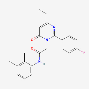 N-(2,3-dimethylphenyl)-2-[4-ethyl-2-(4-fluorophenyl)-6-oxopyrimidin-1(6H)-yl]acetamide