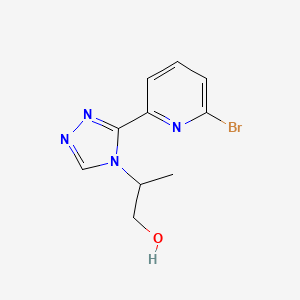 2-(3-(6-Bromopyridin-2-yl)-4H-1,2,4-triazol-4-yl)propan-1-ol