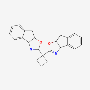 2-(1-{3aH,8H,8aH-indeno[1,2-d][1,3]oxazol-2-yl}cyclobutyl)-3aH,8H,8aH-indeno[1,2-d][1,3]oxazole