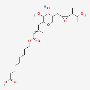 9-{[4-(3,4-Dihydroxy-5-{[3-(3-hydroxybutan-2-yl)oxiran-2-yl]methyl}oxan-2-yl)-3-methylbut-2-enoyl]oxy}nonanoic acid