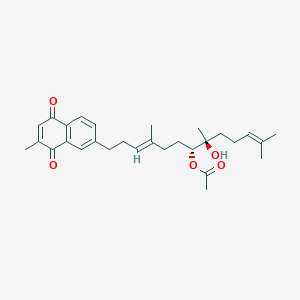 molecular formula C29H38O5 B1250644 Chabrolonaphthoquinone B 