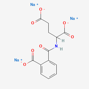 molecular formula C13H10NNa3O7 B1250656 Phthalamoyl-L-glutamic acid trisodium 