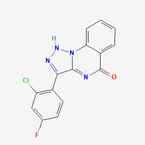 3-(2-chloro-4-fluorophenyl)[1,2,3]triazolo[1,5-a]quinazolin-5(4H)-one