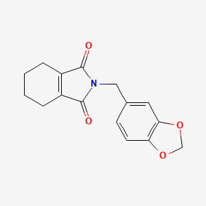 2-(1,3-benzodioxol-5-ylmethyl)-4,5,6,7-tetrahydro-1H-isoindole-1,3(2H)-dione