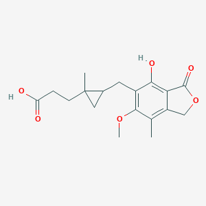molecular formula C18H22O6 B125067 1-环丙烷霉酚酸 CAS No. 125198-40-5