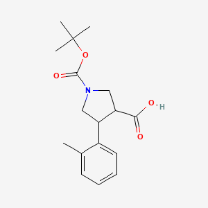 1-(Tert-butoxycarbonyl)-4-(2-methylphenyl)pyrrolidine-3-carboxylic acid