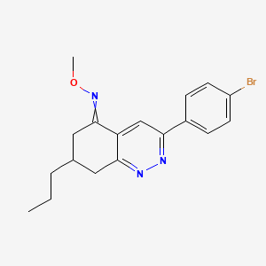 3-(4-bromophenyl)-N-methoxy-7-propyl-7,8-dihydro-6H-cinnolin-5-imine