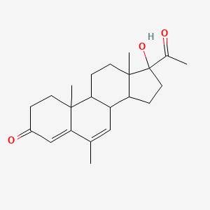 1-acetyl-1-hydroxy-5,9a,11a-trimethyl-2H,3H,3aH,3bH,8H,9H,9bH,10H,11H-cyclopenta[a]phenanthren-7-one