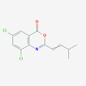 6,8-Dichloro-2-(3-methylbut-1-EN-1-YL)-3,1-benzoxazin-4-one