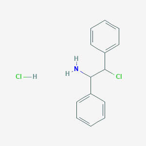 beta-Chloro-alpha-phenylbenzeneethanamine hydrochloride