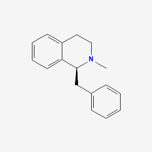 molecular formula C17H19N B1250677 (S)-1-benzyl-2-methyl-1,2,3,4-tetrahydroisoquinoline 