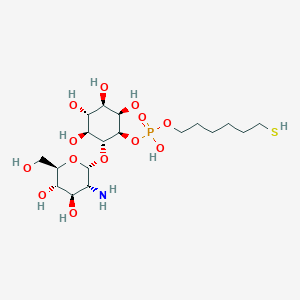 6-O-(2-amino-2-deoxy-alpha-D-glucosyl)-1D-myo-inositol 1-(6-mercaptohexyl)phosphate