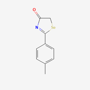 molecular formula C10H9NOSe B1250688 4(5H)-Selenazolone, 2-(4-methylphenyl)- CAS No. 350578-71-1