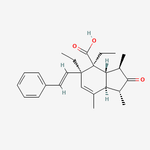 molecular formula C25H32O3 B1250694 Dinorspiculoic acid A 