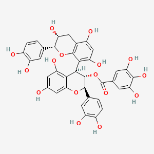 molecular formula C37H30O16 B1250702 procyanidin B4 3-O-gallate 