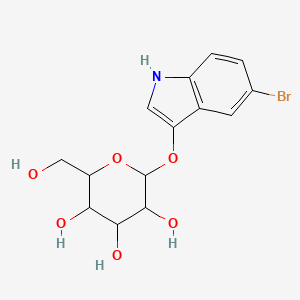 2-[(5-bromo-1H-indol-3-yl)oxy]-6-(hydroxymethyl)oxane-3,4,5-triol