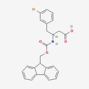 molecular formula C25H22BrNO4 B12507123 Fmoc-S-3-amino-4-(3-bromophenyl)-butyric acid 