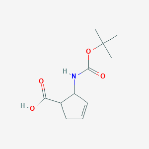 2-[(Tert-butoxycarbonyl)amino]cyclopent-3-ene-1-carboxylic acid