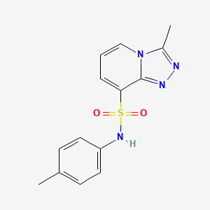 molecular formula C14H14N4O2S B12507135 3-methyl-N-(4-methylphenyl)[1,2,4]triazolo[4,3-a]pyridine-8-sulfonamide 