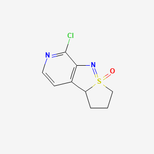 molecular formula C9H9ClN2OS B12507176 9-chloro-6λ6-thia-7,10-diazatricyclo[6.4.0.02,6]dodeca-1(8),6,9,11-tetraene 6-oxide 