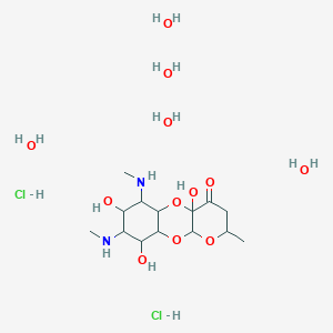 molecular formula C14H36Cl2N2O12 B12507178 Spectinomycin sulfate tetrahydrate pentahydrate dihydrochloride 