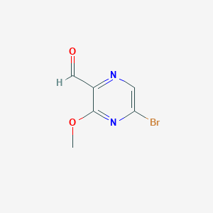 5-Bromo-3-methoxypyrazine-2-carbaldehyde