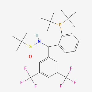 N-{[3,5-bis(trifluoromethyl)phenyl][2-(di-tert-butylphosphanyl)phenyl]methyl}-2-methylpropane-2-sulfinamide