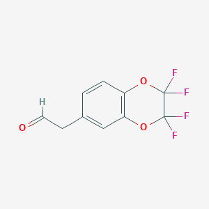 2-(2,2,3,3-Tetrafluoro-1,4-benzodioxin-6-yl)acetaldehyde