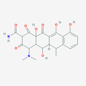 4-(Dimethylamino)-5,10,11,12a-tetrahydroxy-6-methyl-1,3,12-trioxo-1,2,3,4,4a,5,5a,6,12,12a-decahydrotetracene-2-carboxamide