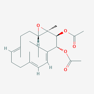 molecular formula C24H36O5 B1250738 Flaccidoxide-13-acetate 