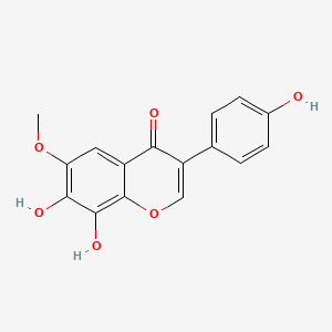 molecular formula C16H12O6 B1250745 7,8,4'-Trihydroxy-6-methoxyisoflavone 