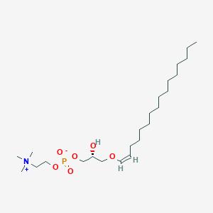 molecular formula C24H50NO6P B1250746 1-(1Z-hexadecenyl)-sn-glycero-3-phosphocholine 