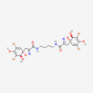 molecular formula C24H26Br4N4O8 B1250749 Aerothionin 