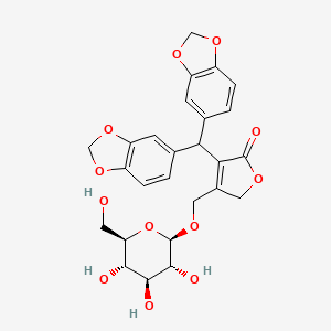 molecular formula C26H26O12 B1250757 Juspurpurin 