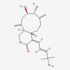 molecular formula C20H28O5 B1250758 9-hydroxyxeniolide-F 