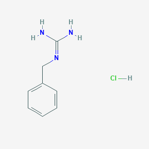 molecular formula C8H12ClN3 B1250760 1-Benzylguanidine hydrochloride CAS No. 1197-49-5
