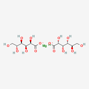 molecular formula C12H22MgO14 B1250767 D-Gluconic acid, magnesium salt (2:1) CAS No. 3632-91-5