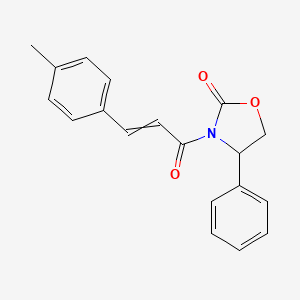 3-[3-(4-Methylphenyl)prop-2-enoyl]-4-phenyl-1,3-oxazolidin-2-one