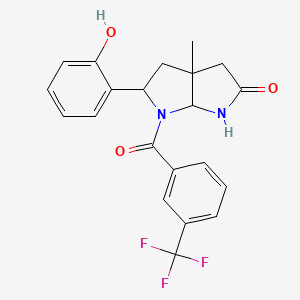 5-(2-hydroxyphenyl)-3a-methyl-6-[3-(trifluoromethyl)benzoyl]-tetrahydro-1H-pyrrolo[2,3-b]pyrrol-2-one