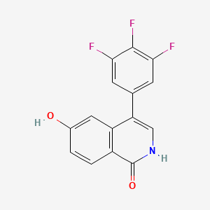 6-Hydroxy-4-(3,4,5-trifluorophenyl)isoquinolin-1(2H)-one