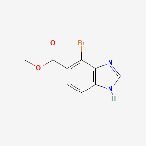 molecular formula C9H7BrN2O2 B12507758 Methyl 4-Bromobenzimidazole-5-carboxylate 