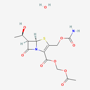 molecular formula C13H18N2O9S B1250778 Ritipenem acoxil hydrate 