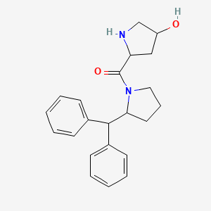 5-[2-(Diphenylmethyl)pyrrolidine-1-carbonyl]pyrrolidin-3-ol