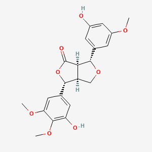 molecular formula C21H22O8 B1250789 禾草酮 B 