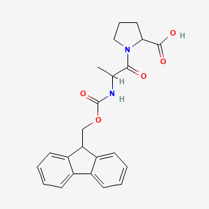 1-(2-{[(9H-fluoren-9-ylmethoxy)carbonyl]amino}propanoyl)pyrrolidine-2-carboxylic acid