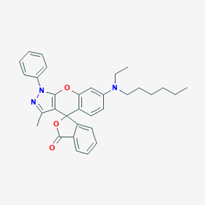 7'-[Ethyl(hexyl)amino]-3'-methyl-1'-phenylspiro[2-benzofuran-3,4'-chromeno[2,3-c]pyrazole]-1-one