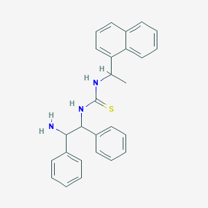 1-(2-Amino-1,2-diphenylethyl)-3-[1-(naphthalen-1-yl)ethyl]thiourea