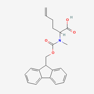 2-[9H-fluoren-9-ylmethoxycarbonyl(methyl)amino]hex-5-enoic acid